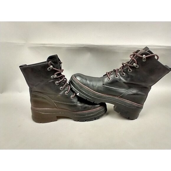Timberland Malynn EK+ Black Leather Waterproof Lace-Up Boots Shoes Women's 7 - Picture 5 of 13